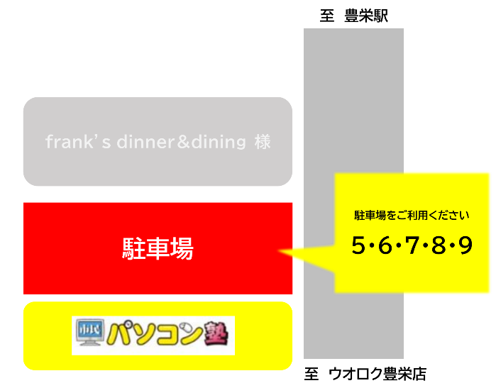 豊栄校 駐車場案内